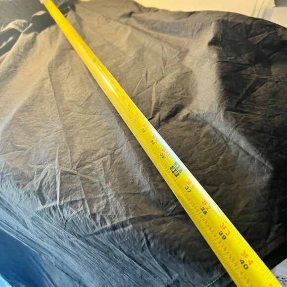 Nuuts A-Line Dress Black Ruffle Detail Women Size M Short Sleeves Zipper pockets - Picture 10 of 11